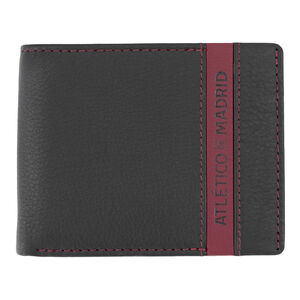 Horizontal Wallet Leather Red Stripe
